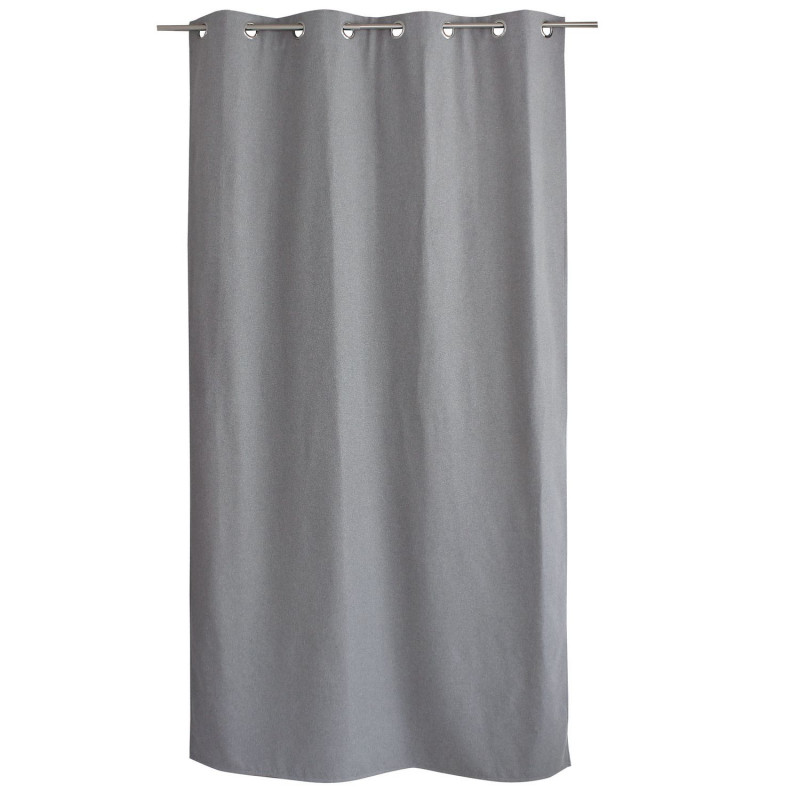 Rideau thermique avec doublure polaire noire FJORD - 140 x 240 cm - Gris clair