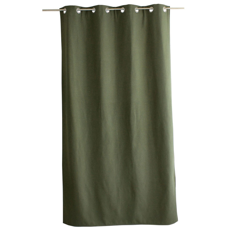 Rideau thermique avec doublure polaire noire FJORD - 140 x 240 cm - Vert gris