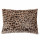 Coussin déhoussable effet fourrure léopard LEO - 40 x 60 cm - Marron
