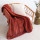 Plaid flanelle doublé sherpa SHERLOCK - 125 x 150 cm - Terre cuite
