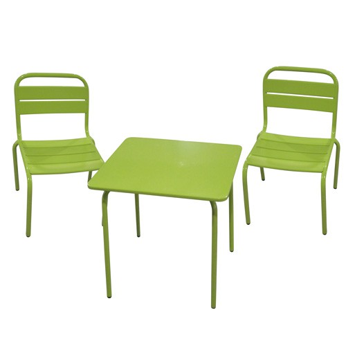 ensemble repas pour enfant bayamon 3 pices table 2 chaises mtal vert toilinux - Table Et Chaise De Jardin Pour Enfant ensemble repas pour enfant bayamon 3 pices table 2 chaises mtal vert toilinux - Table Et Chaise De Jardin Pour Enfant