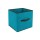 Boîte de rangement pour meuble - 31 x 31 cm. - Turquoise