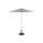 Parasol droit rond Anzio - Diam. 230 cm - Gris ardoise