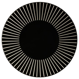 Assiette plate  Sun - Diam. 27 cm - Noir