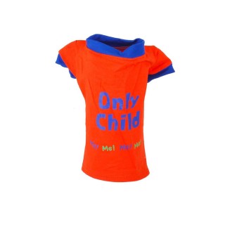T-shirt pour chien Only Child - Taille L - Orange