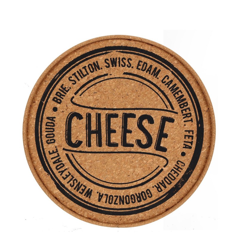 Plateau en liège - Diam. 30 cm - Cheese