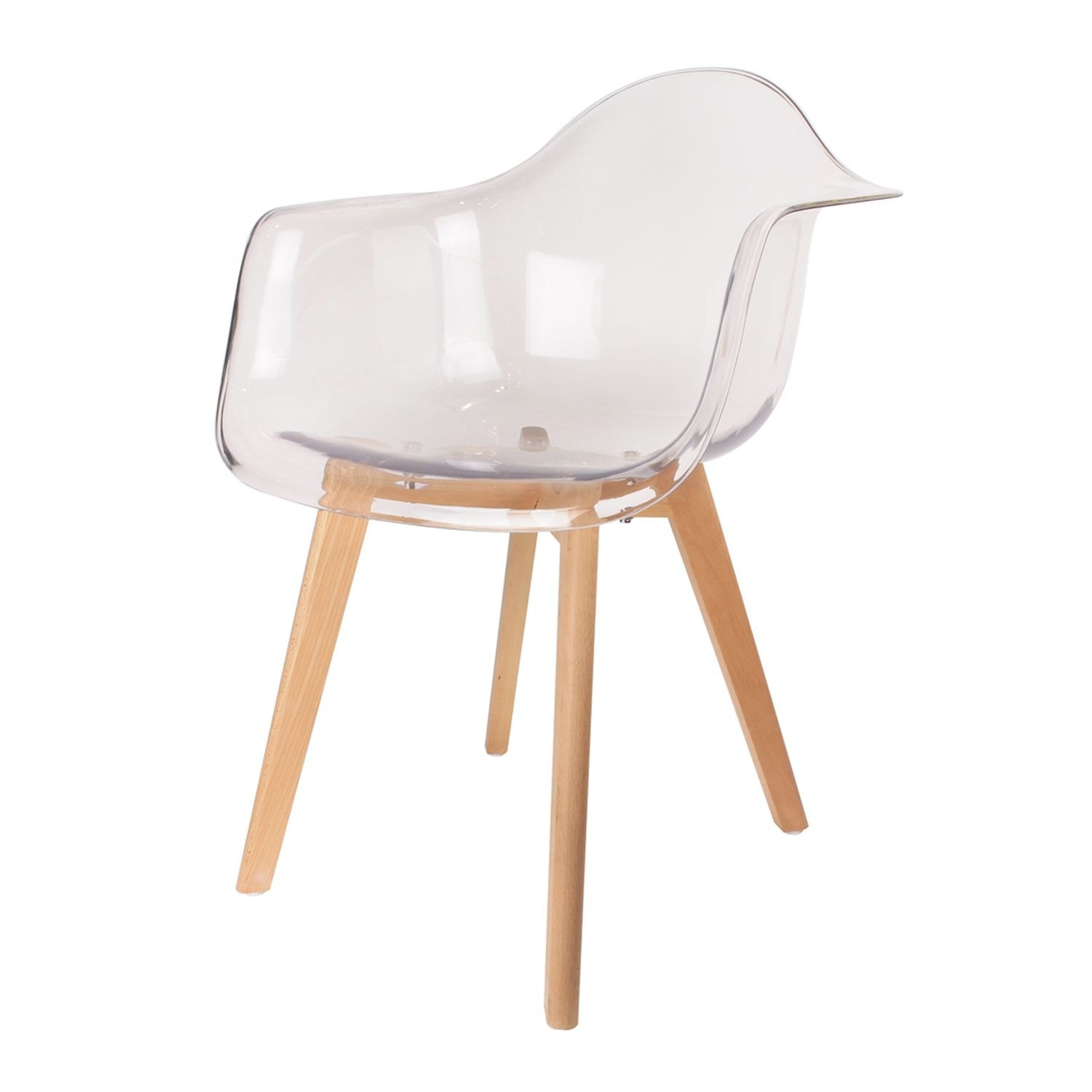 Fauteuil scandinave H. 86 cm Transparent Toilinux Fauteuil scandinave H. 86 cm Transparent Toilinux