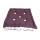 Coussin tapissier en coton Boudoir - 40 x 40 cm - Violet et blanc