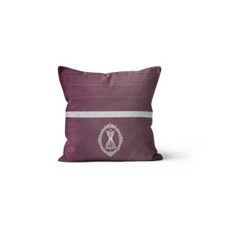 Coussin en coton Boudoir - 40 x 40 cm - Violet