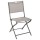 Chaise de jardin pliable Modula - Acier et polyester - Taupe et gris