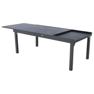 Table de jardin extensible 12 Personnes Piazza - L. 200/320 cm - Noir graphite