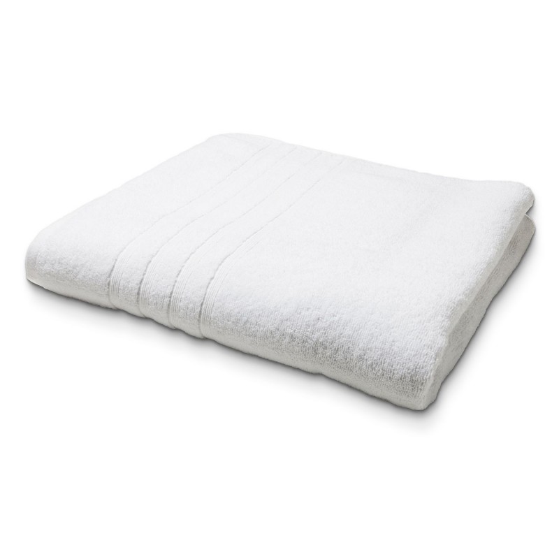 Maxi Drap de Bain en coton - 90 x 150 cm - Blanc - Toilinux