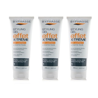 Lot de 3 - Gel coiffant X-trême fixation - Extra fort - 250 ml