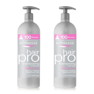 Lot de 2 - Shampooing Liss Extrême Hair Pro - Cheveux rebelles - 1 L