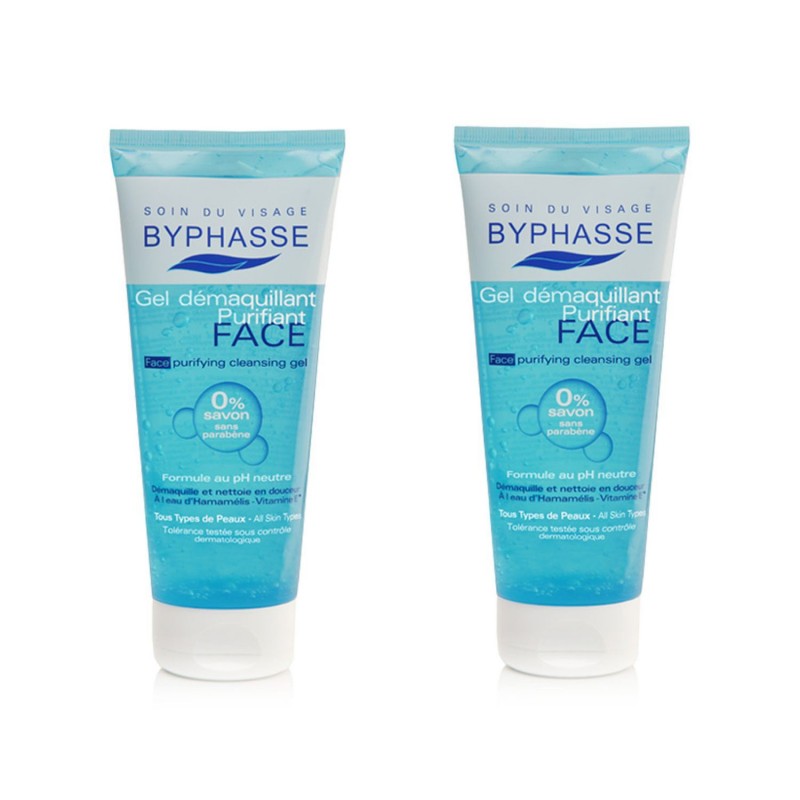 Lot de 2 - Gel démaquillant purifiant - Tous types de peaux - 200 ml