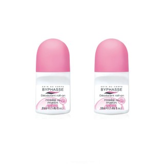 Lot de 2 - Déodorant Roll-On 24h - Rosé du matin - 50 ml