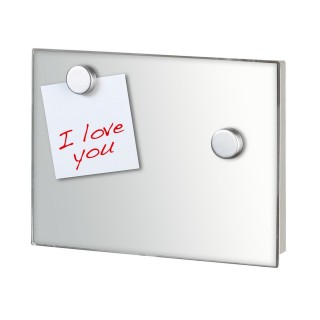 Boîte à clés magnétique Miroir - 20 x 15 cm - Transparent