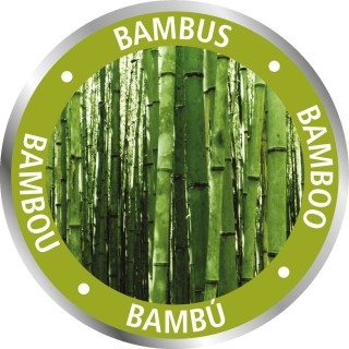 Panier à linge en bambou Bahari - 40 x H. 60 cm - Gris