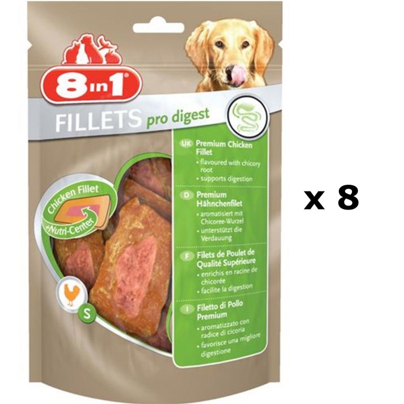 Lot de 8 - Filets pro Digest - Viande de Poulet - Taille S