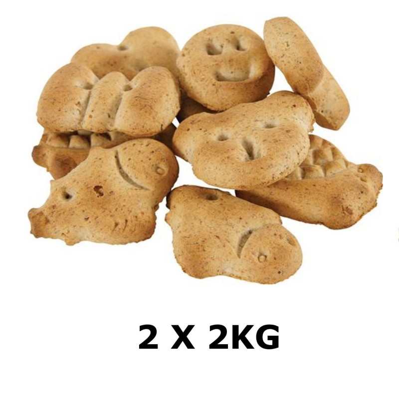 Lot de 2 - Biscuits Multi-formes - Viande de Bœuf - Box 2 kg