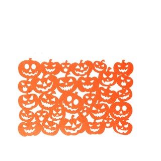 Décoration d'Halloween - Set de table citrouille - Orange