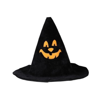Déguisement d'Halloween - Chapeau citrouille - Noir et orange