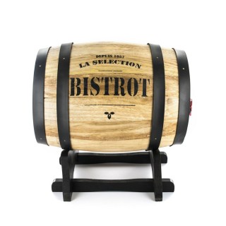 Tonneau distributeur à vin Bistrot - 3 L - Noir