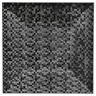 Assiette de présentation Pixel - Vaiselle de Noël - Noir