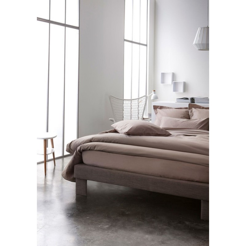 Housse de couette Mastic - 100% coton 57 fils - 220 x 240 cm - Taupe