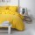 Housse de couette - 100% coton 57 fils - 220 x 240 cm - Jaune safran