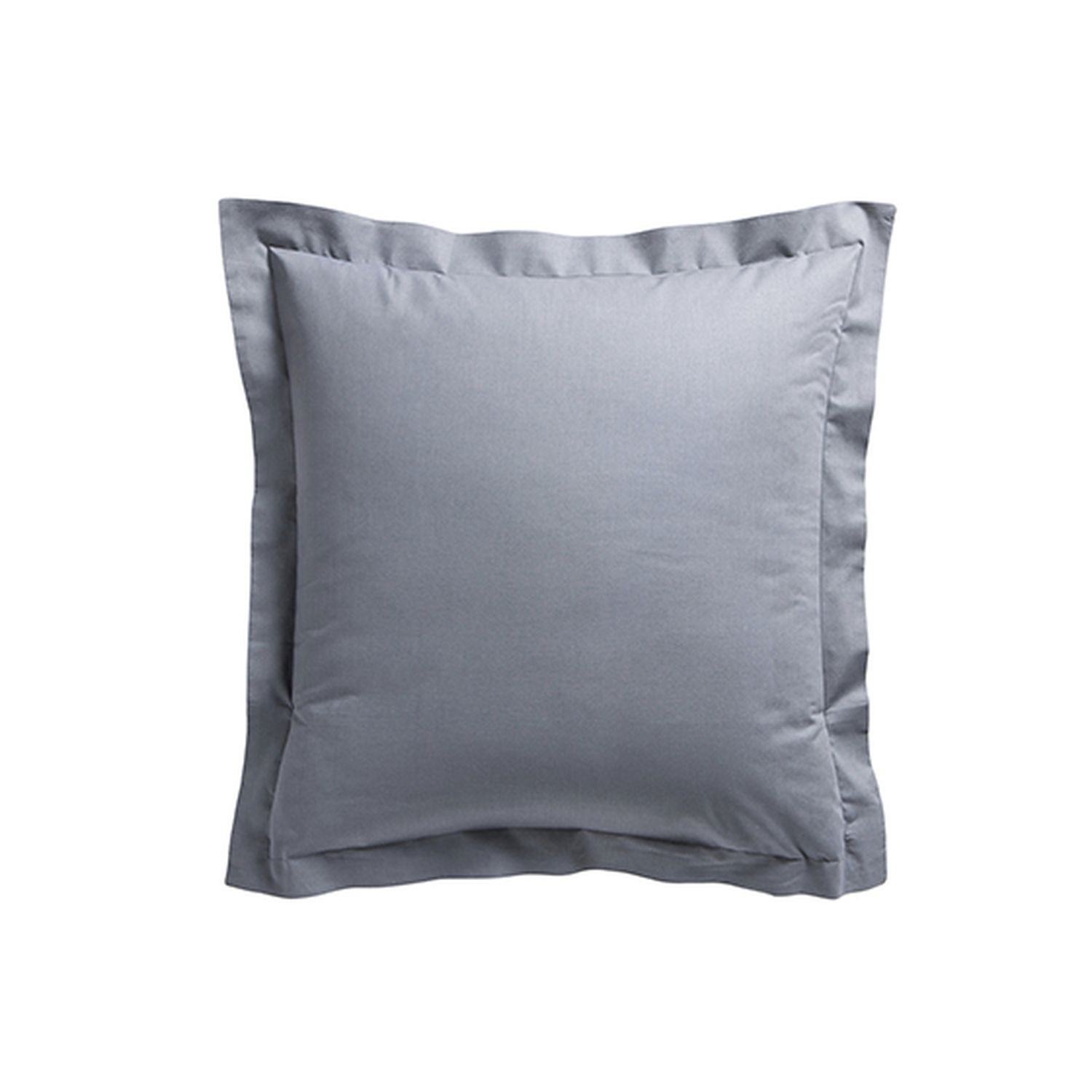 Taie d'oreiller gris anthracite , 100% coton 57 fils 75 x 75 cm Taie d'oreiller gris anthracite , 100% coton 57 fils 75 x 75 cm