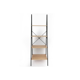 Etagère industrielle Ladder - L. 60 x H. 180 cm - Marron chêne
