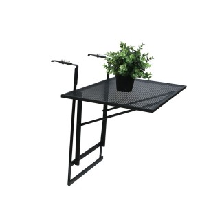 Table de balcon pliable Boop - L. 60,5 cm - Noir