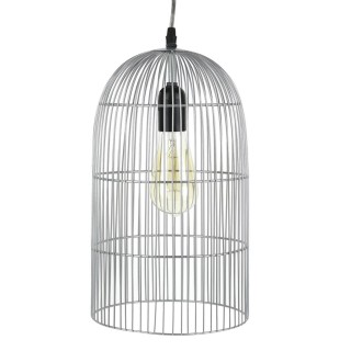 Suspension luminaire en métal filaire Cage - Diam. 20 cm - Argent