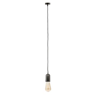 Suspension ampoule Indus - H. 100 cm - Noir