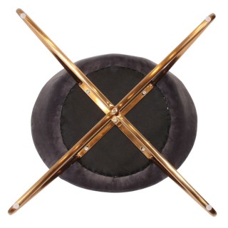 Fauteuil de salon en velours Karl - Gris