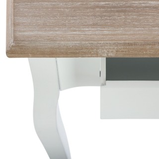 Table de chevet Chrysa - L. 47 x H. 65 cm - Blanc