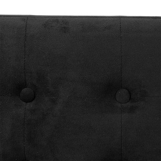 Banquette coffre pliable Lysandre - L. 76 x H. 38 cm - Noir