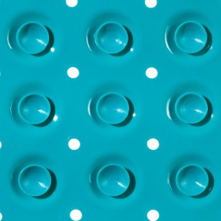 Tapis anti-dérapant fond de douche Colorama - L. 54 x l. 54 cm - Bleu