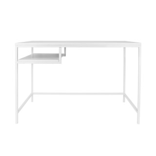 Bureau en métal industriel Fushion - L. 114 x H. 76 cm - Blanc