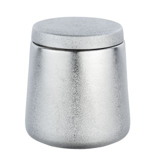 Pot de rangement salle de bain design Glimma - Argent