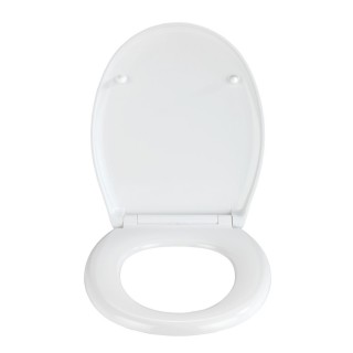Abattant WC design Pyramide - Abaissement automatique - Duroplast - Blanc