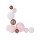 Guirlande lumineuse 10 LED Boule Céleste - L. 100 cm - Rose