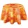 Nappe en toile cirée ronde provençale Bombay - Diam. 135 cm - Orange