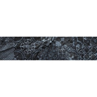 Crédence adhésive en alu imitation Ardoise - L. 20 x l. 90 cm - Noir