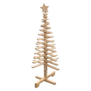 Sapin de Noël en bois articulé Lodge - H. 120 cm