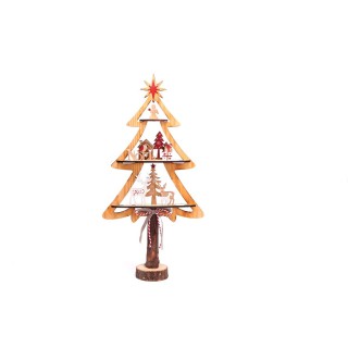 Décoration de Noël tradi Wooden - Marron clair