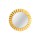 Miroir rond en métal design Flora - Diam. 80 cm - Doré