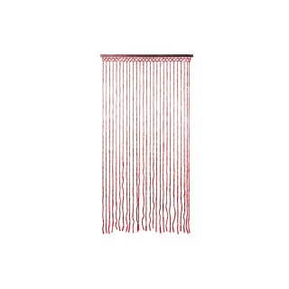 Rideau de porte en bambou Design - L. 90 x l. 180 cm -  Rouge
