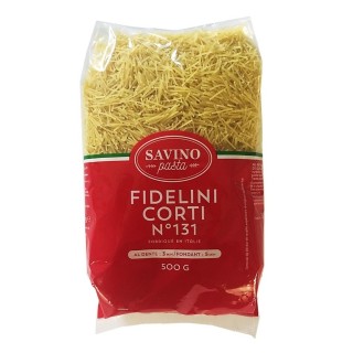 Pâtes Fidelini Corti n°131 pqt 500g  - Savino Pasta - paquet 500g